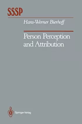 Couverture du produit · Person Perception and Attribution