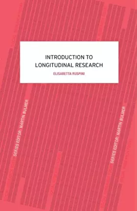 Couverture du produit · An Introduction to Longitudinal Research