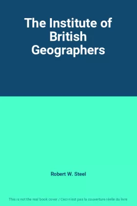Couverture du produit · The Institute of British Geographers