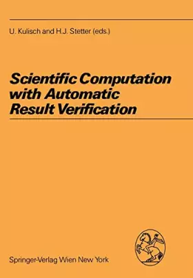 Couverture du produit · Scientific Computation With Automatic Result Verification