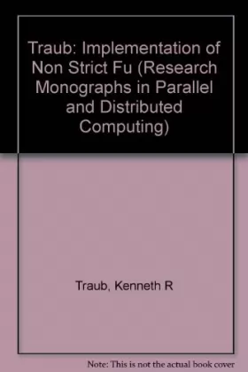 Couverture du produit · Implementation of Non-Strict Functional Programming Languages (Research Monographs in Parallel and Distributed Computing)