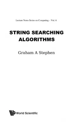 Couverture du produit · String Searching Algorithms