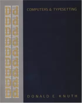 Couverture du produit · Computers & Typesetting, Volume D: Metafont: The Program