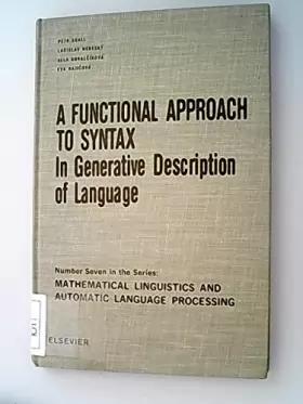 Couverture du produit · Functional Approach to Syntax