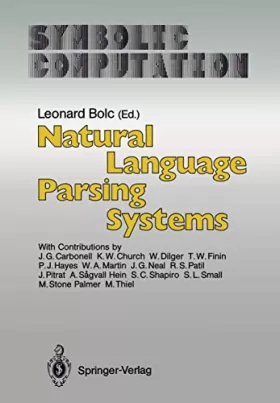 Couverture du produit · Natural Language Parsing Systems