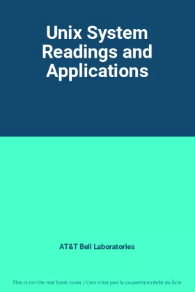 Couverture du produit · Unix System Readings and Applications