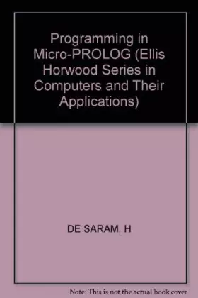 Couverture du produit · Programming in Micro-PROLOG