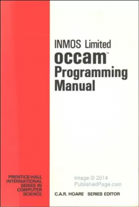 Couverture du produit · Occam Programming Manual