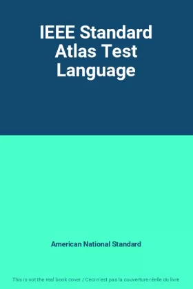 Couverture du produit · IEEE Standard Atlas Test Language