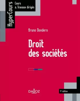 Couverture du produit · Droit des sociétés - 4e éd.