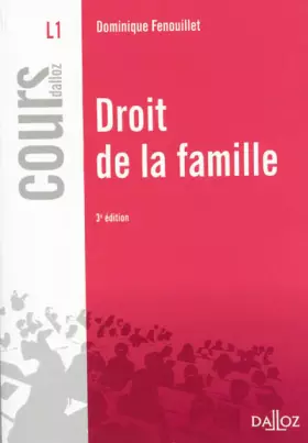 Couverture du produit · Droit de la famille - 3e éd.