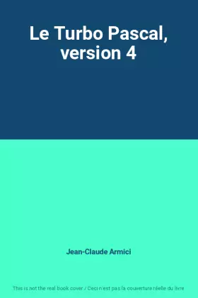 Couverture du produit · Le Turbo Pascal, version 4