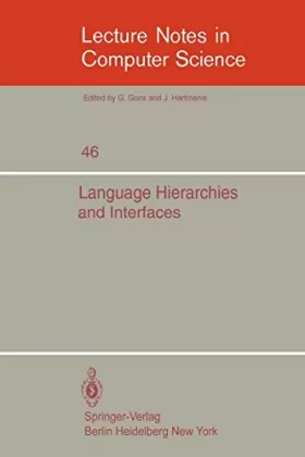 Couverture du produit · Language Hierarchies and Interfaces: International Summer School