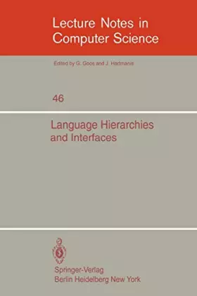 Couverture du produit · Language Hierarchies and Interfaces: International Summer School