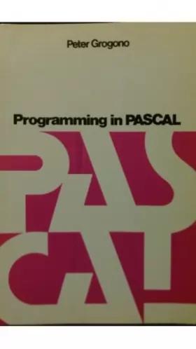 Couverture du produit · Programming in PASCAL