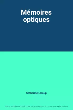 Couverture du produit · Mémoires optiques