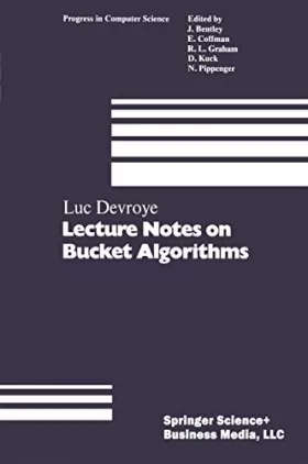 Couverture du produit · Lecture Notes on Bucket Algorithms