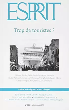 Couverture du produit · Revue Esprit Juillet-Aout 2016 Trop de Touristes?
