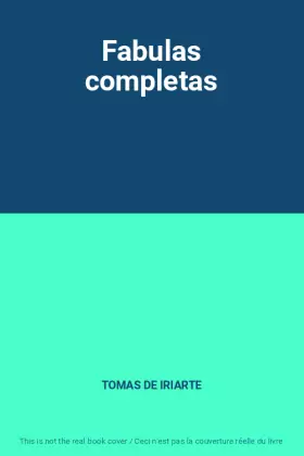 Couverture du produit · Fabulas completas