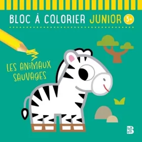 Couverture du produit · Bloc à colorier junior 3+ Les animaux sauvages