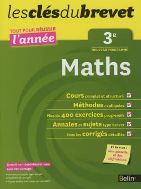 Couverture du produit · Cls du Brevet - Maths 3e - Russir l'anne