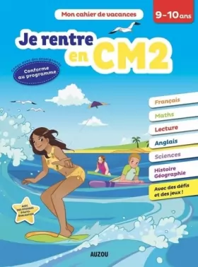Couverture du produit · Cahier de vacances Auzou - Je rentre en CM2 (édition 2018)
