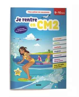 Couverture du produit · Cahier de vacances Auzou - Je rentre en CM2 (édition 2018)