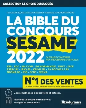 Couverture du produit · LA BIBLE DU CONCOURS SESAME 2022