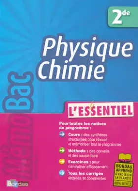Couverture du produit · Physique Chimie 2e : L'essentiel