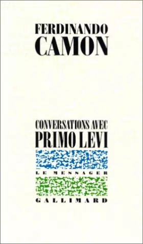 Couverture du produit · Conversations avec Primo Levi