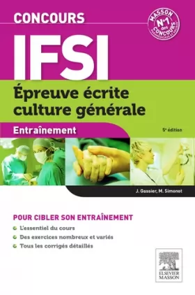 Couverture du produit · Concours IFSI Entraînement Culture générale