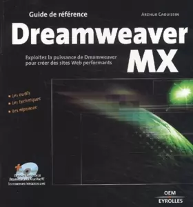 Couverture du produit · Guide de référence : Dreamweaver MX