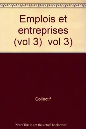 Couverture du produit · Atlas de France. Volume 3 : emplois et entreprises