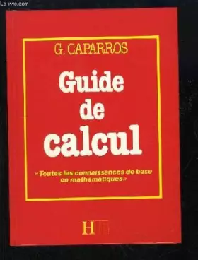 Couverture du produit · Guide de Calcul