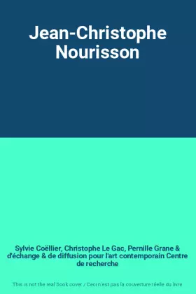 Couverture du produit · Jean-Christophe Nourisson