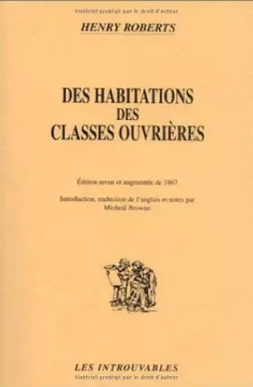 Couverture du produit · Des habitations des classes ouvrières