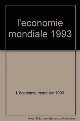 Couverture du produit · L'économie mondiale 1993
