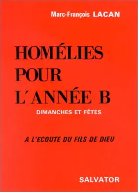 Couverture du produit · Homelies pour l'annee b