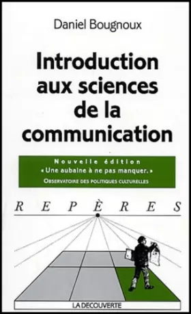 Couverture du produit · Introduction aux sciences de la communication
