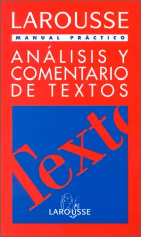 Couverture du produit · Analisis y comentario de textos (en espagnol)