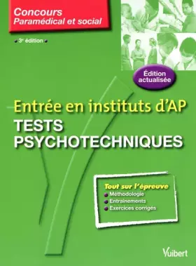 Couverture du produit · Entrée en instituts d'AP: Tests psychotechniques