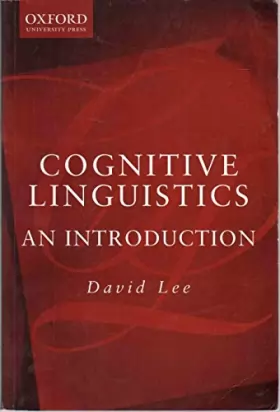 Couverture du produit · Cognitive Linguistics: An Introduction