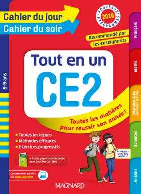 Couverture du produit · Cahier du jour/Cahier du soir Tout en Un CE2 - Nouveau programme 2016