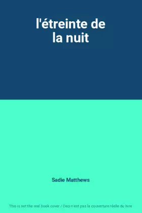 Couverture du produit · l'étreinte de la nuit