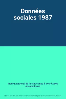 Couverture du produit · Données sociales 1987