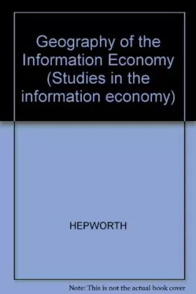 Couverture du produit · Geography of the Information Economy