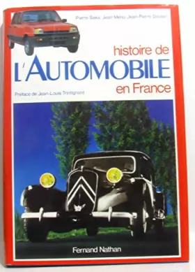 Couverture du produit · Histoire de l'automobile en France
