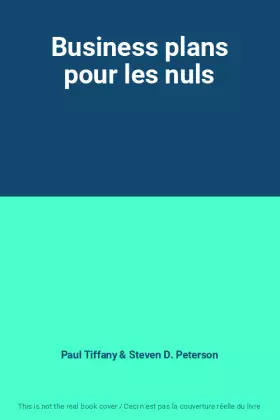 Couverture du produit · Business plans pour les nuls