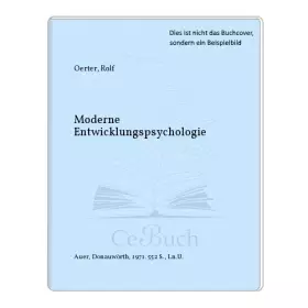 Couverture du produit · Moderne Entwicklungspsychologie