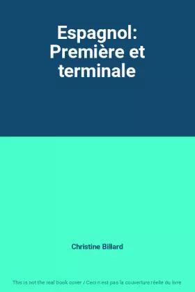 Couverture du produit · Espagnol: Première et terminale